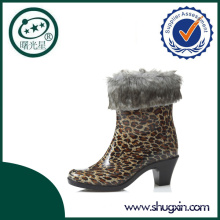 wholesale PVC high heel rain boots